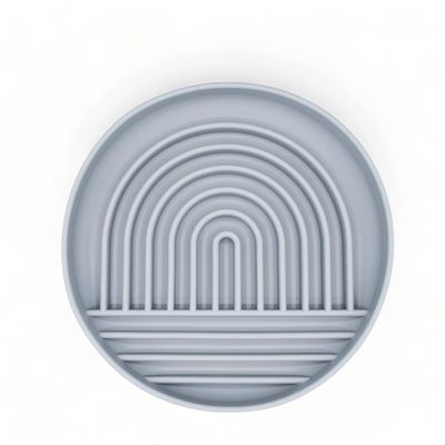 Lucky Hearts Willi Slow-Feed Bowl (Steel Gray)