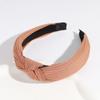 Whakano Women's Knotted Solid-Color Wide Headband, Light Brown view 1