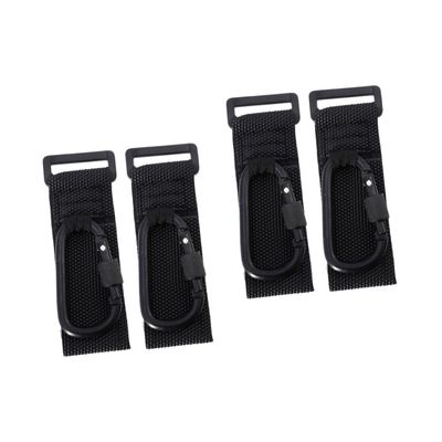 Toyvian 4-Piece Non-Slip Stroller Hooks for Diaper Bags and Shopping Bags, Compatible with Strollers and Shopping Carts