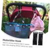 Toyvian 4-Piece Non-Slip Stroller Hooks for Diaper Bags and Shopping Bags, Compatible with Strollers and Shopping Carts view 4