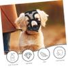 POPETPOP 5-Pack Breathable Adjustable Dog Muzzles for Small and Medium Dogs view 4