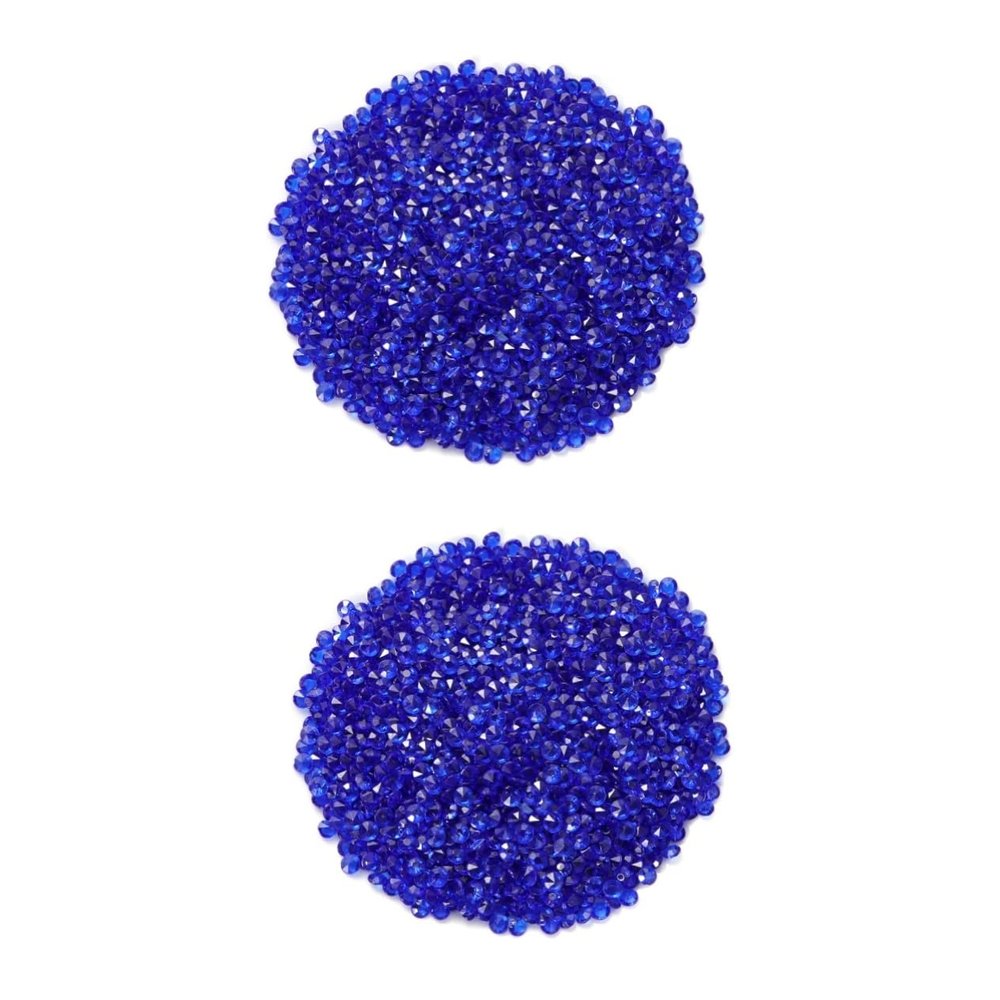 LIFKOME 2 Sets Table Decoration for Weddings, 4–5 mm Acrylic Crystals and Rhinestones, Vase Filler, Faceted Crystals for Crafts and Parties, Dark, 2,000 Pieces × 2