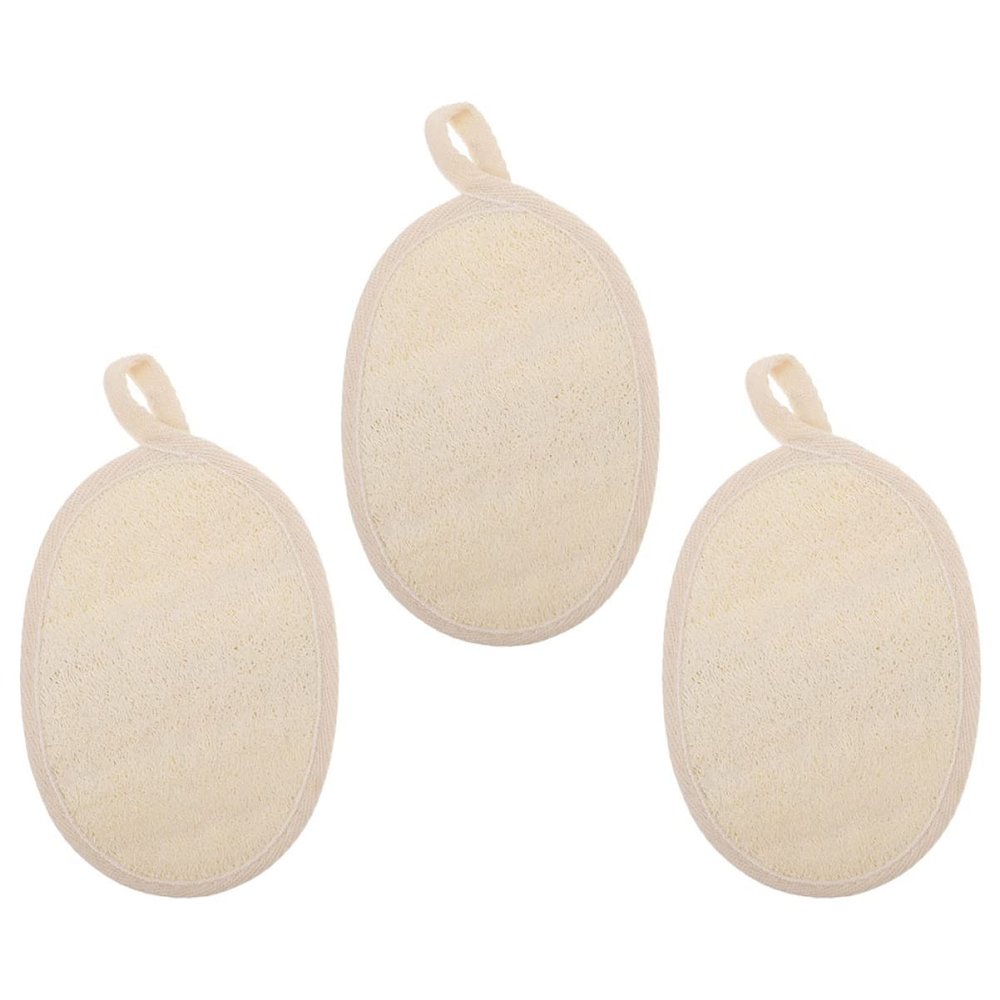 Beaupretty 2-Sets Body Bath Loofahs, Back Scrubber, Exfoliating Bath Brush, 3 Pieces Each