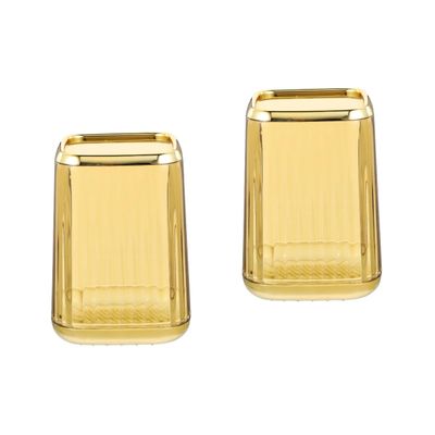 Beaupretty 2-Piece Amber Makeup Brush Organizer Set