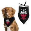 Polska Eagle Poland Pride Dog Bandanas, Triangular Pet Scarf for Small, Medium, and Large Pets view 1