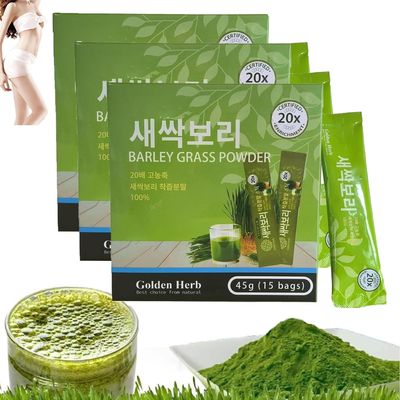Organic Barley Grass Juice Powder, 3 Boxes
