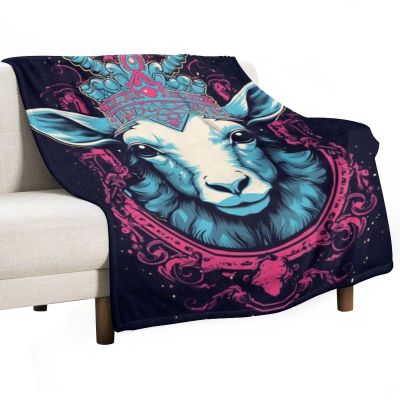 Cozy Sheep Blanket 100 x 130 cm, Soft and Warm Throw for Sofa or Bed