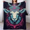 Cozy Sheep Blanket 100 x 130 cm, Soft and Warm Throw for Sofa or Bed view 4
