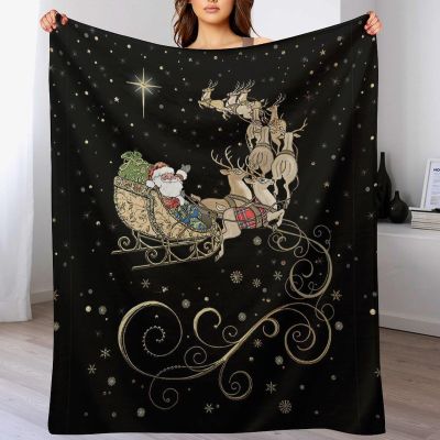 Christmas Flannel Cozy Fleece Blanket, 180 x 200 cm