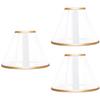 minkissy 3-Piece Adjustable Elizabethan Collar for Pets, Transparent Anti-Lick Cone for Dogs and Cats, for Postoperative Recovery view 1