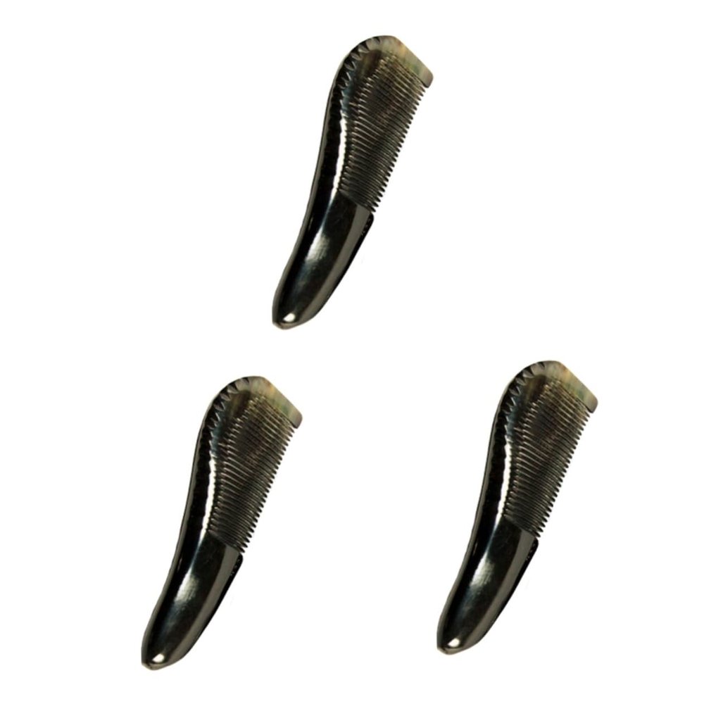 Beavorty 3-Piece Cattle Horn Anti-Static Hair Comb Set, Natural Horn Combs for Gentle Scalp Massage, Hairdressing and Hair Care