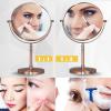 7-Inch Rot-Bronze Brushed Round Tabletop Makeup Mirror, Double-Sided 1X/3X Magnification, 360° Rotating view 2