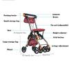 Folding Rollator Shopping Trolley with Seat view 4