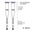 MObyat Foldable Walking Cane, Height-Adjustable, Non-Slip, Stainless Steel, for Seniors, Size L, 2 Pieces, Size M view 2