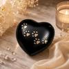 Royal Rapture Paw Heart Urn Without Stand for Dog or Cat Ashes, Black, 5 in. RHP03-02 view 4