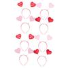 Beavorty 8-Piece Love Heart Headband Set for Valentine's Day view 1