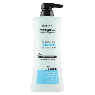 Biopoint Professional Shampoo, Soft, 400 ml, C-Pump, 3-Piece Set