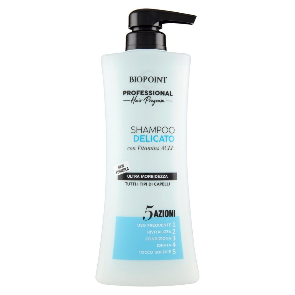 Biopoint Professional Shampoo, Soft, 400 ml, C-Pump, 3-Piece Set