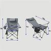 ONWEE Portable Folding Camping Chair with Armrests, Lightweight Reclining Chair with Cup Holder, for Picnics and Hiking, G Vision view 2