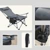 ONWEE Portable Folding Camping Chair with Armrests, Lightweight Reclining Chair with Cup Holder, for Picnics and Hiking, G Vision view 3