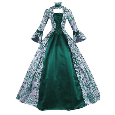 Women's Medieval Gothic Victorian Renaissance Princess Costume Dress