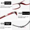KOOSUFA Blue-Light-Filtering Reading Glasses with Magnetic Neck Holder, Red, 2-Pack, +1.5 view 4