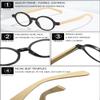VEVESMUNDO Retro Round Reading Glasses, Transparent, +1.5 view 4