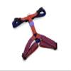 MORSO Recycled H-Harness for Dogs, Urban Lizard, Red view 1