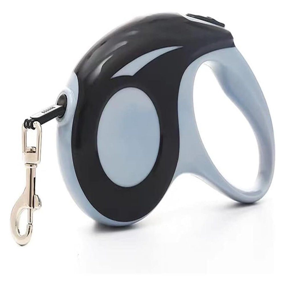 Retractable Leash for Dogs and Cats, 5 m, Max. 15 kg (Black, 3 m)