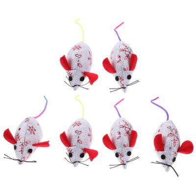 minkissy 6-Piece Cat Toy Set with Plush Mice