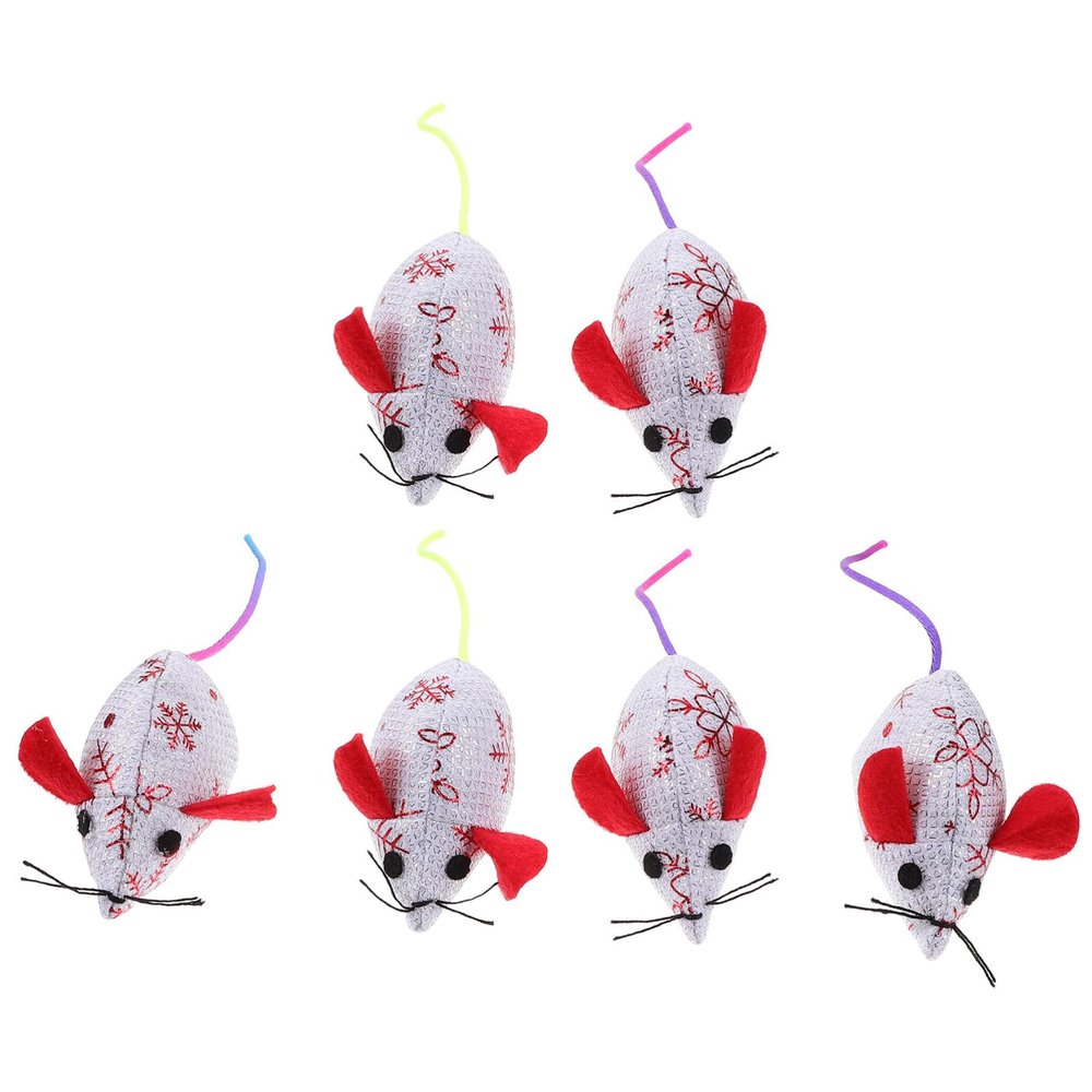 minkissy 6-Piece Cat Toy Set with Plush Mice