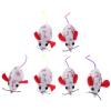 minkissy 6-Piece Cat Toy Set with Plush Mice view 1