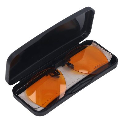 Ultra Blue-Light-Blocking Clip-On Computer Glasses, Round