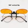 Ultra Blue-Light-Blocking Clip-On Computer Glasses, Round view 2