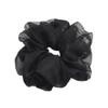 3-Piece Chiffon Organza Hair Scrunchies, Black view 1
