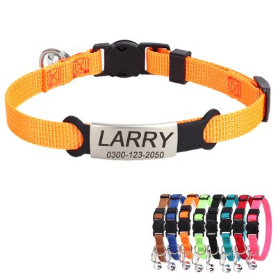 Personalized Cat Collar with Name and Phone Number