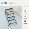 OPULIZE KOI Reading Glasses - Large Rectangular Frame - Violet - Women's and Men's - Spring Hinges - R50-5 - +2.50 view 4