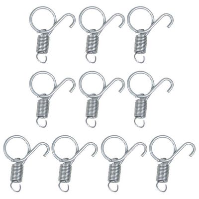 Ranuw Metal Spring Latch Hooks for Pet Cages - 10 Pack