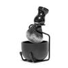 Stylish Vegan Shaving Brush Set with Badger Hair Imitation, Black view 1