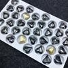 ELEGAM Large Twisted Heart Rhinestones for Nail Art, Pointed Base, 100 Pieces, 12 x 13 mm view 1
