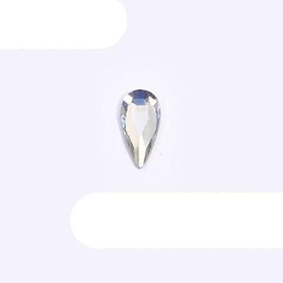 ELEGAM Nail Rhinestones, Moonlight Nail Art Gems, Mixed Shapes, Flat-Back Shiny 3D Nail Decorations, 12-Style Box, 30 Pieces (Color: 4x8 Drop, 100 Pieces)