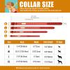 SARUEL Personalized PU Leather Dog Collar with Engraved ID Tag, Red, XL view 2