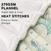 Snuggle Blanket 150 x 200 cm, Monstera Leaf Tropical Plant Fleece Throw view 2