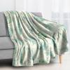 Snuggle Blanket 150 x 200 cm, Monstera Leaf Tropical Plant Fleece Throw view 4