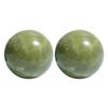 2 Jade Hand Massage Balls, Smoothly Polished for Muscles view 1