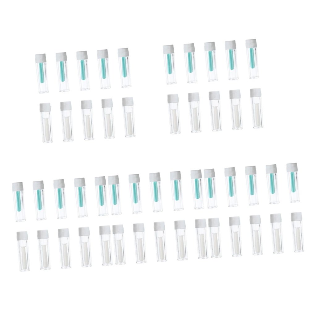 GLEAVI 5 Sets Hard Contact Lens Removal Tools, 10 Silicone Lens Inserters, Compact for Travel, 10 pcs. × 5