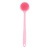 Silicone Back Brush with Long Handle for Adults, Pink view 1