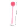 Silicone Back Brush with Long Handle for Adults, Pink view 2