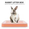Minkissy Small Pet Toilet, Rabbit Training Potty, Indoor Cage Litter Tray, Pink view 3