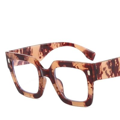 PARWANA Square Reading Glasses with Blue-Light Protection, Pink, +200